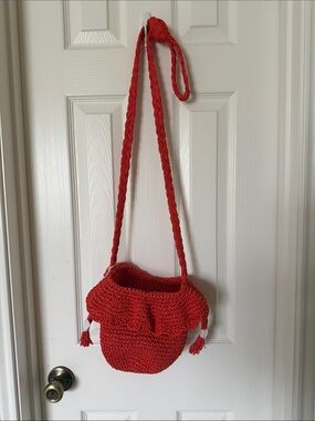 Target Bags Crochet Bucket Bag -Rhode X Target Dark Orange